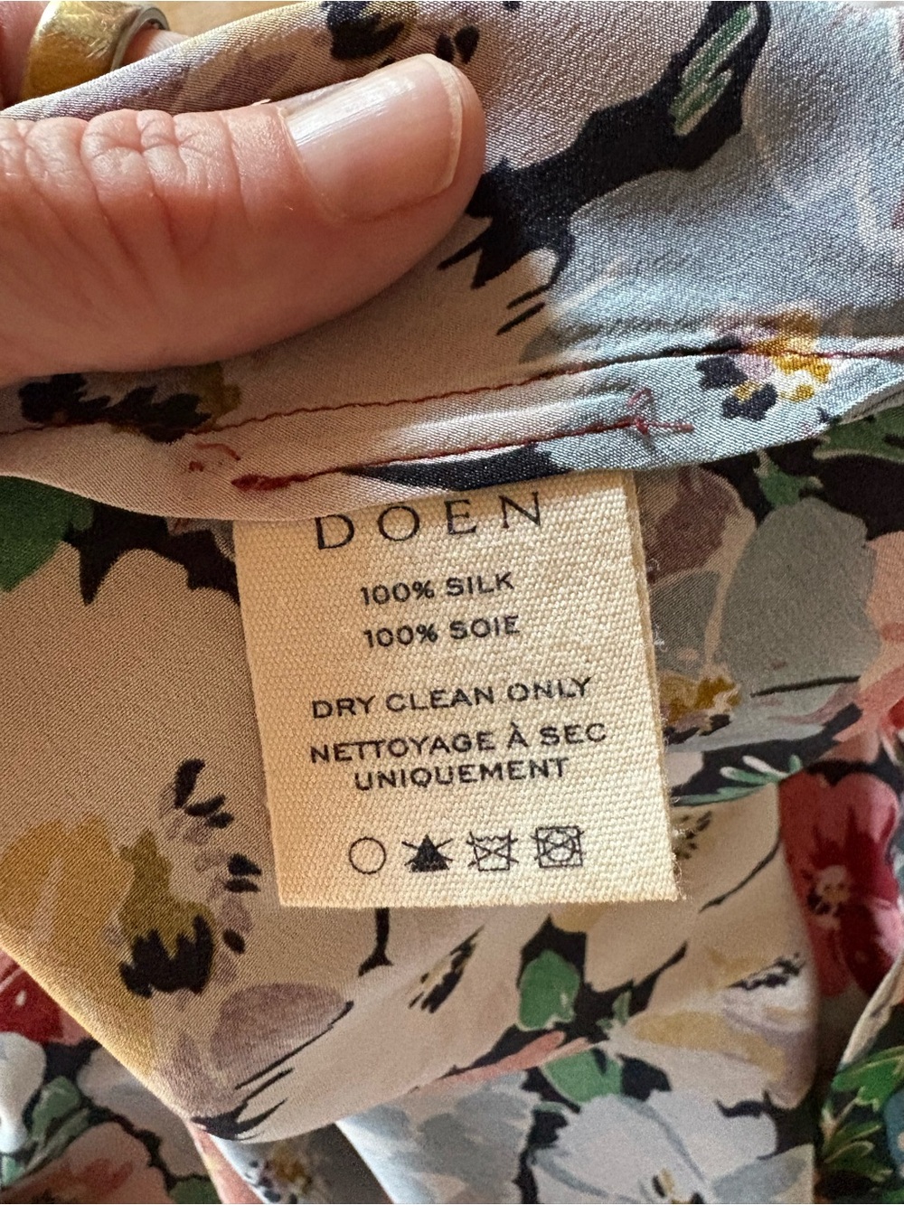 RARE Doen Musetta Silk Dress, in Poppy Meadow, XS - Picture 9 of 15